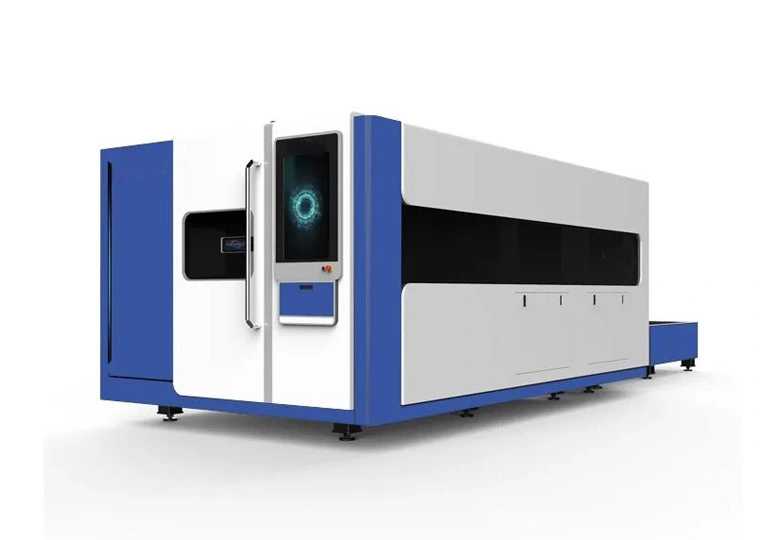 Máquina de corte a laser de fibra de mesa dupla