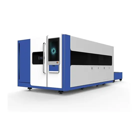 Máquina de corte a laser de fibra de mesa dupla